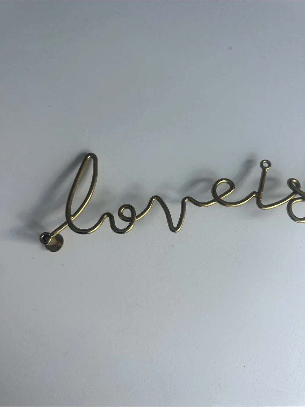 Love is Love Brass Script Wall Sign